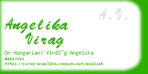 angelika virag business card